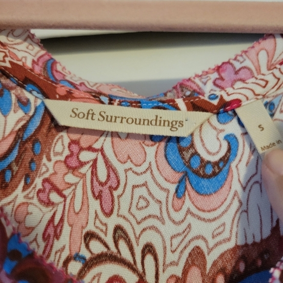 Soft surroundings Kara Framboise Paisley Maxi dress. - Picture 7 of 16